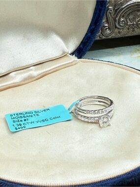 1.39 CTW Moissanite Bridal Set NWT